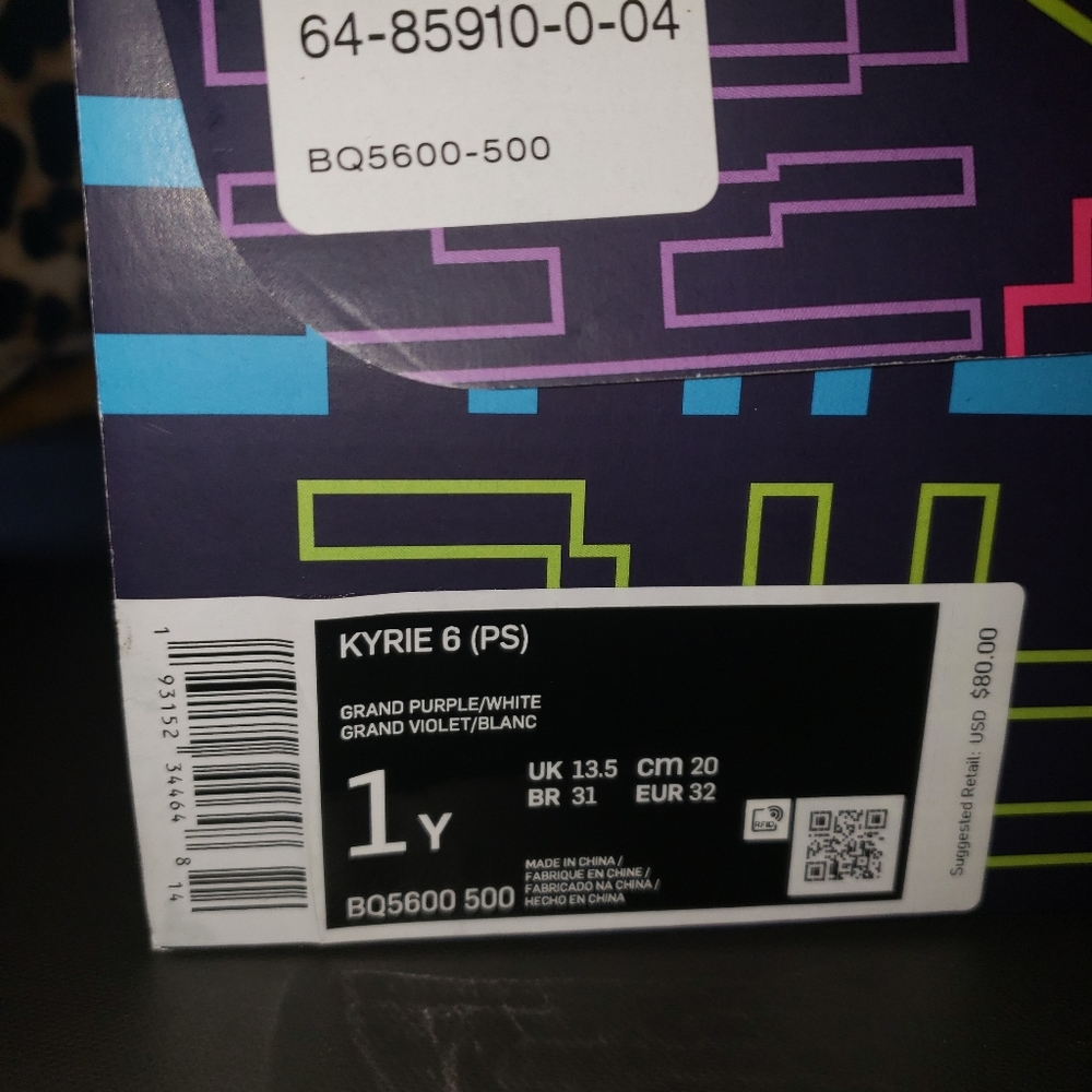 Brand New Kyrie 6 sneakers for kids